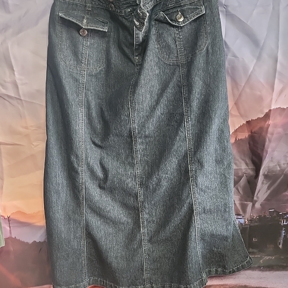 Cato Classic Blue Maxi Skirt - Picture 1 of 4